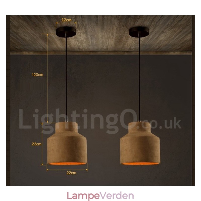 Moderne moderne Concrte enkelt lys pendel