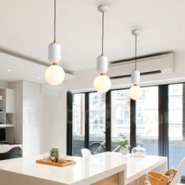 Moderne moderne pendel med glasskærm