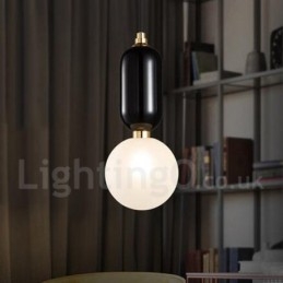 Moderne moderne pendel med glasskærm
