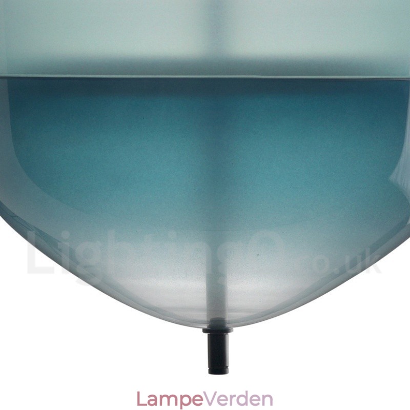 Moderne moderne gradient farve pendel med glasskærm