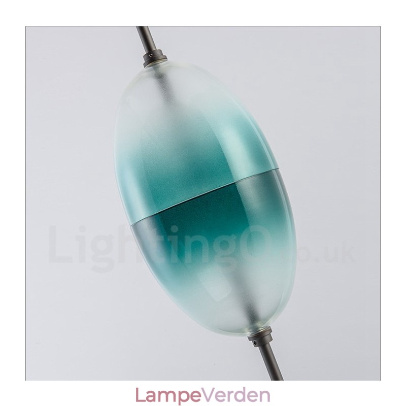 Moderne moderne gradient farve pendel med glasskærm
