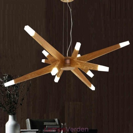 Modern Contemporary Wood 12 Light Pendel Light Modern Contemporary Wood 12 Light Pendel Light
