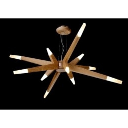 Modern Contemporary Wood 12 Light Pendel Light