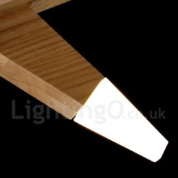 Modern Contemporary Wood 12 Light Pendel Light