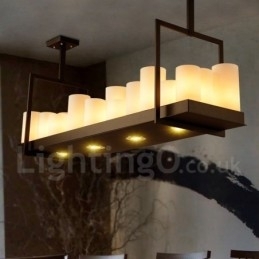 Rustik Lodge Vintage Lysestage Pendel Light