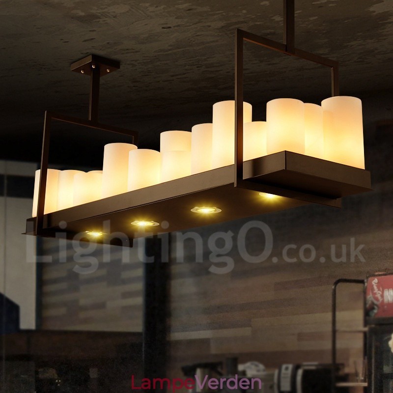 Rustik Lodge Vintage Lysestage Pendel Light