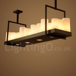 Rustik Lodge Vintage Lysestage Pendel Light
