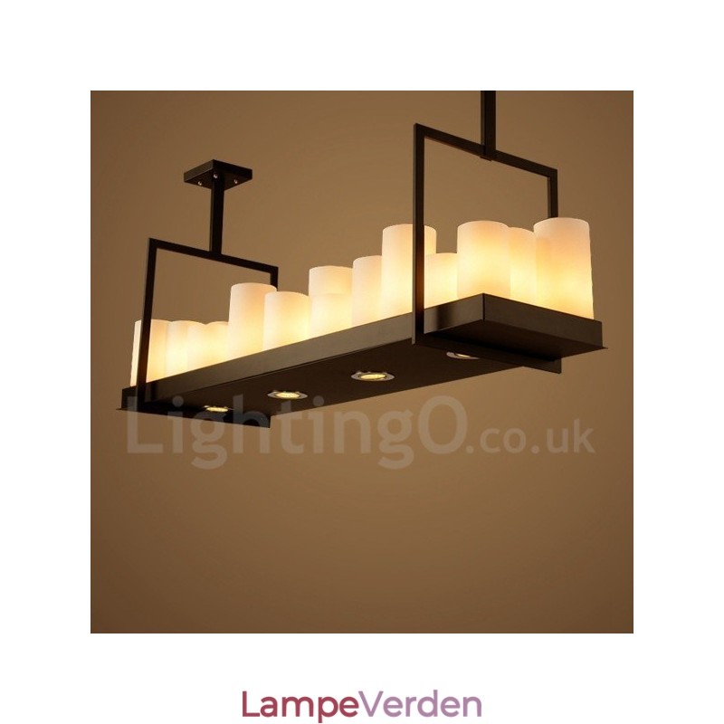 Rustik Lodge Vintage Lysestage Pendel Light