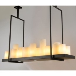 Rustik Lodge Vintage Lysestage Pendel Light