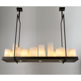 Rustik Lodge Vintage Lysestage Pendel Light