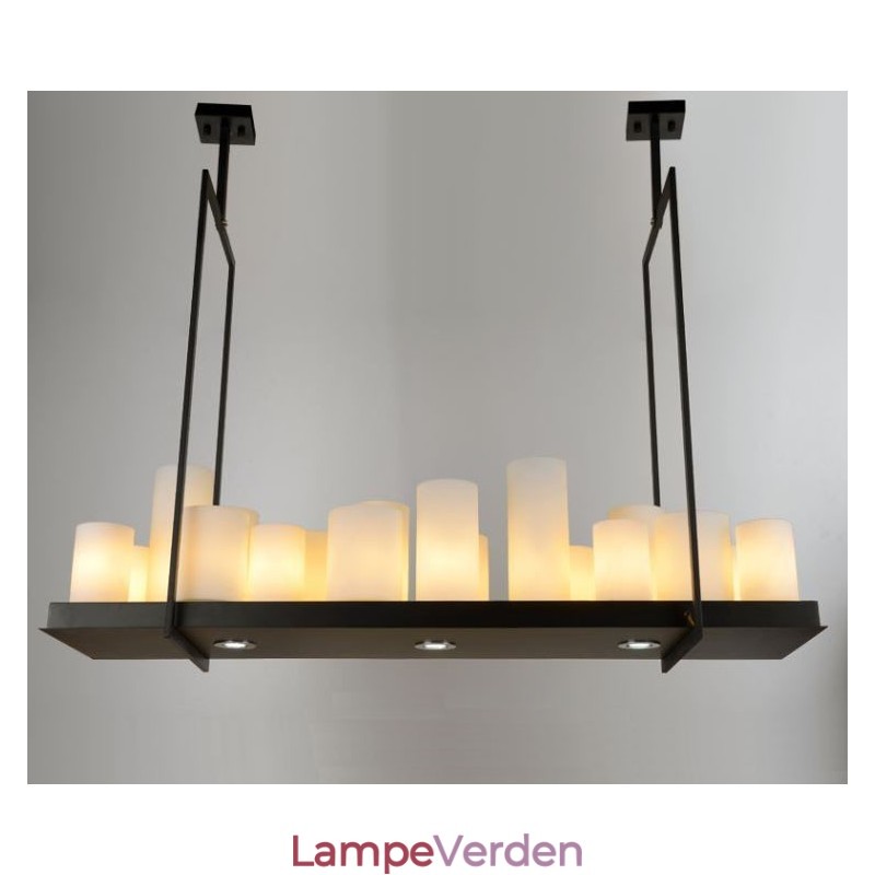 Rustik Lodge Vintage Lysestage Pendel Light
