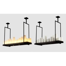 Rustik Lodge Vintage Lysestage Pendel Light