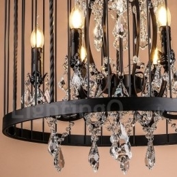 Retro Vintage Metal 8 Light Birdcage Pendel Light
