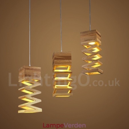 Moderne moderne træ pendellampe Moderne moderne træ pendellampe