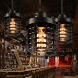 Retro Vintage Metal 1 Light Pendel Light
