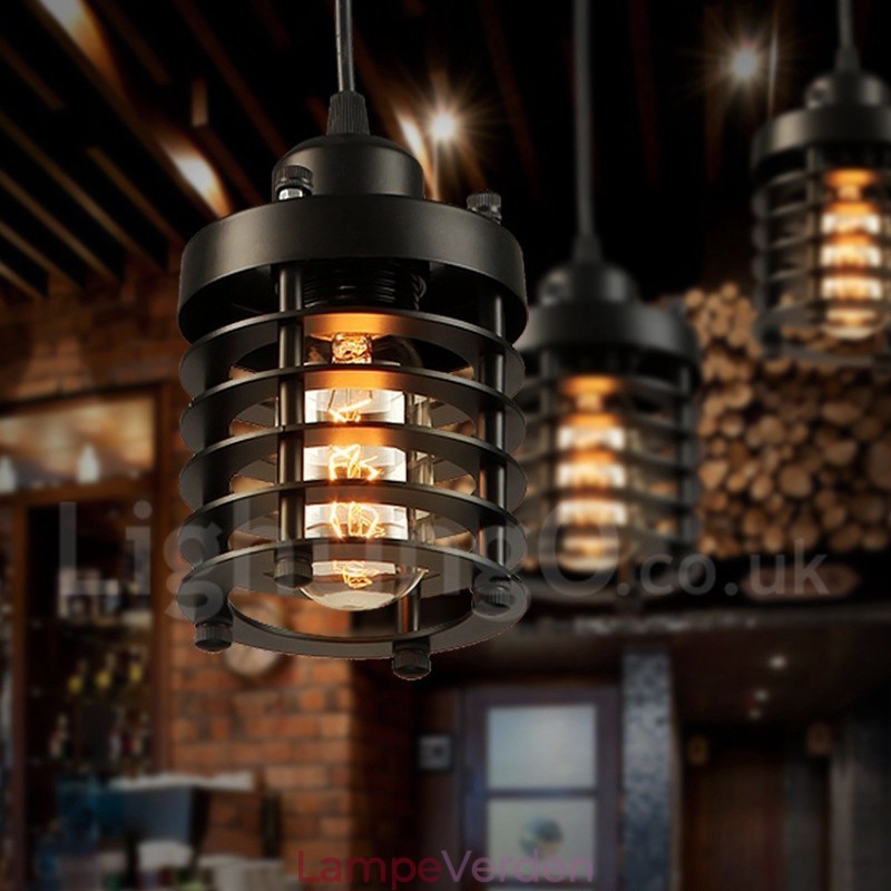 Retro Vintage Metal 1 Light Pendel Light