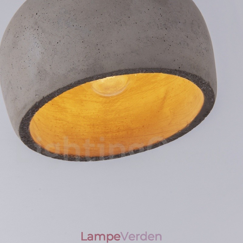 Retro Vintage Wood Concrte Single Light Pendel Light