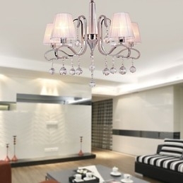 Moderne moderne krystal galvaniseret lysekrone