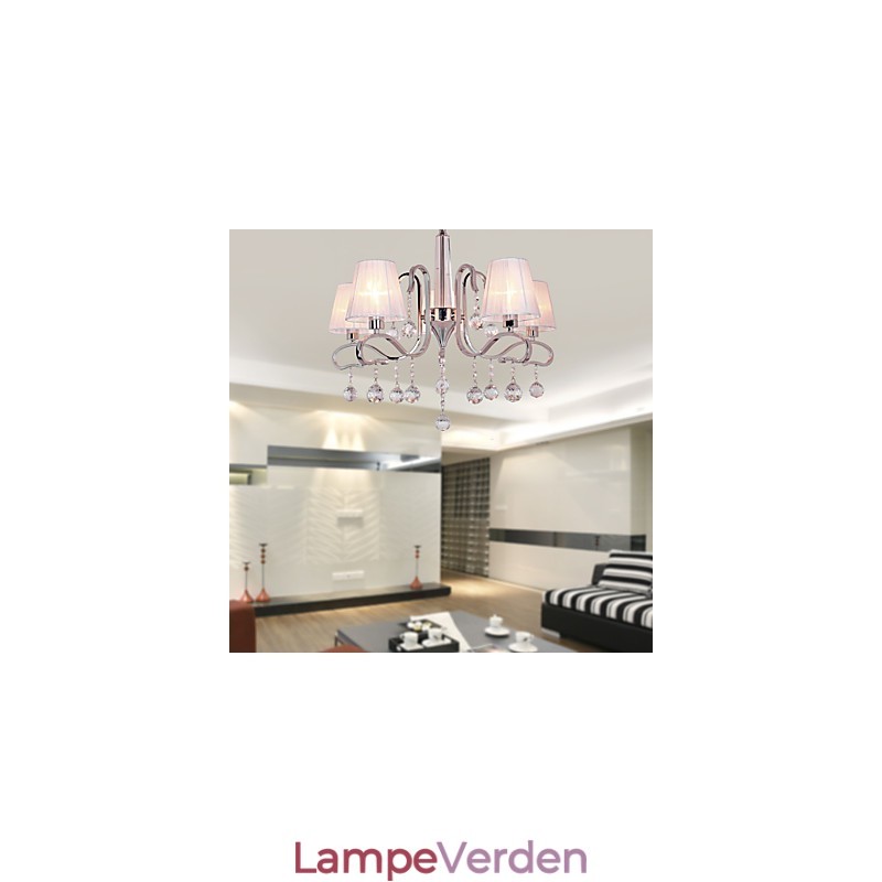 Moderne moderne krystal galvaniseret lysekrone