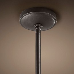Retro-stil jern pendent lys med 12 lys i stearinlys funktion