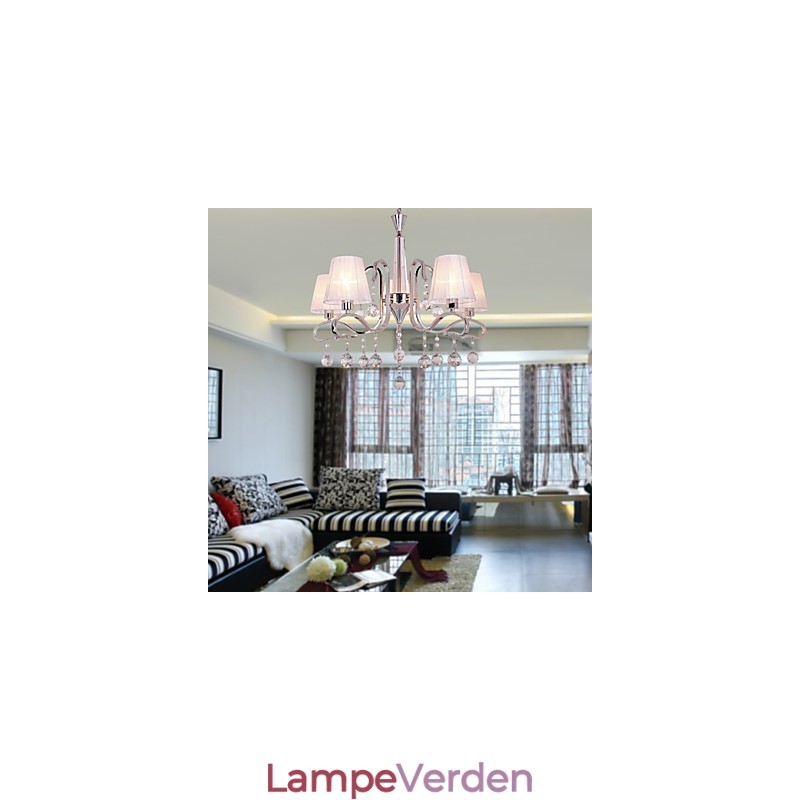 Moderne moderne krystal galvaniseret lysekrone