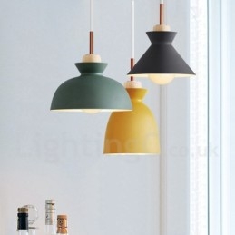 Moderne moderne metal pendel i flere farver