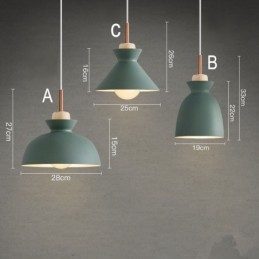 Moderne moderne metal pendel i flere farver