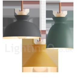Moderne moderne metal pendel i flere farver