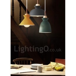 Moderne moderne metal pendel i flere farver