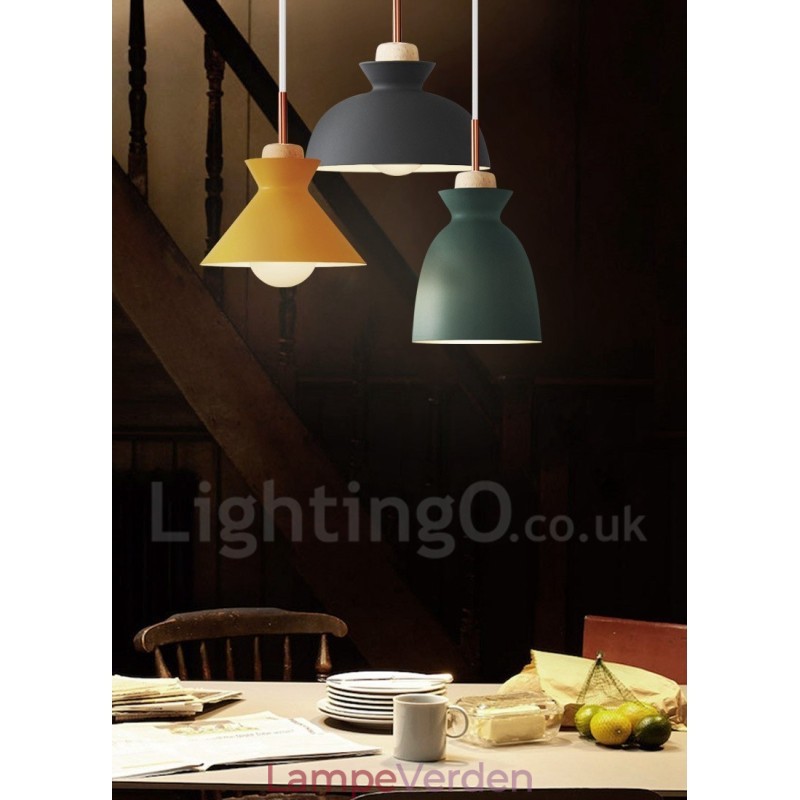 Moderne moderne metal pendel i flere farver