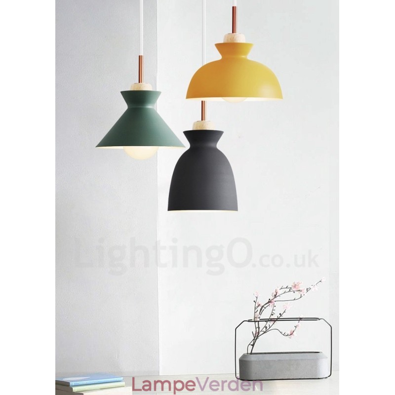 Moderne moderne metal pendel i flere farver