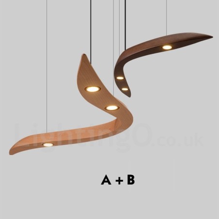 Modern Contemporary Wood 3 Light Pendel Light Modern Contemporary Wood 3 Light Pendel Light