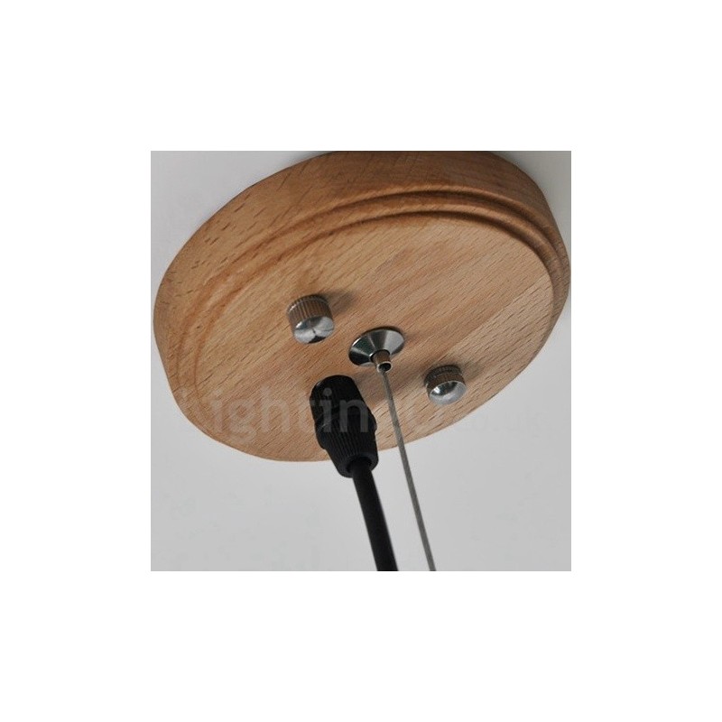 Modern Contemporary Wood 3 Light Pendel Light