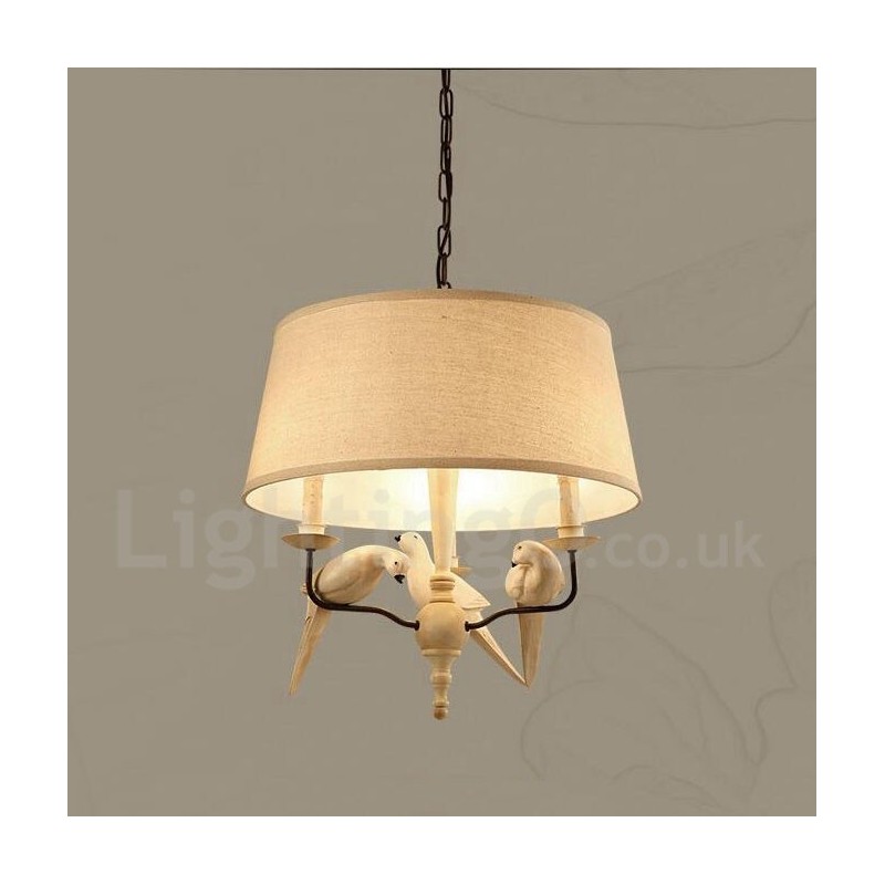 3 Light Rustic Lodge Vintage Pendel Light