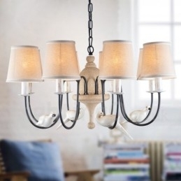 8 Light Rustic Lodge Vintage Pendel Light