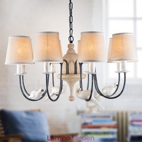 8 Light Rustic Lodge Vintage Pendel Light
