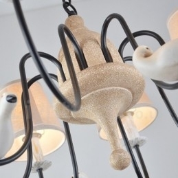 8 Light Rustic Lodge Vintage Pendel Light