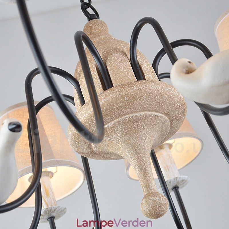 8 Light Rustic Lodge Vintage Pendel Light