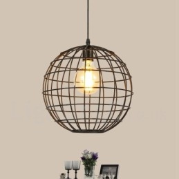 Country Vintage Globe Pendel Light