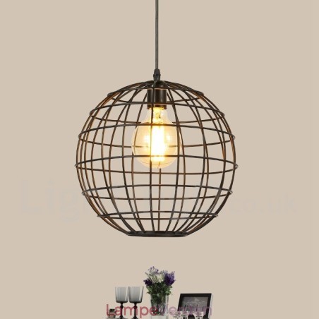 Country Vintage Globe Pendel Light Country Vintage Globe Pendel Light