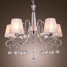Moderne moderne krystal galvaniseret lysekrone