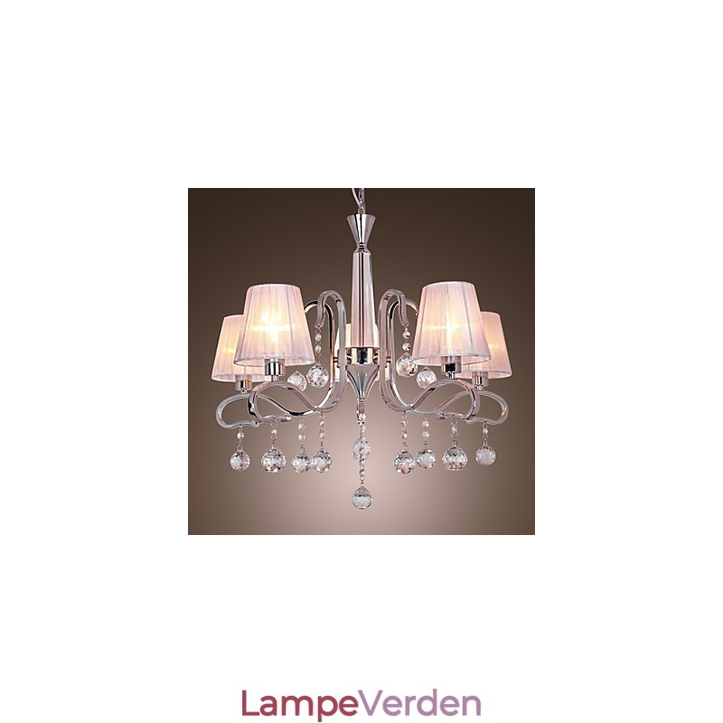 Moderne moderne krystal galvaniseret lysekrone