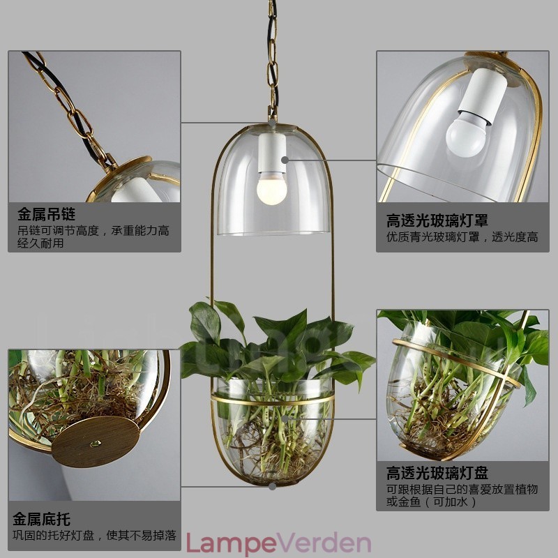 Rustik Lodge Metal Glas Pendel Light