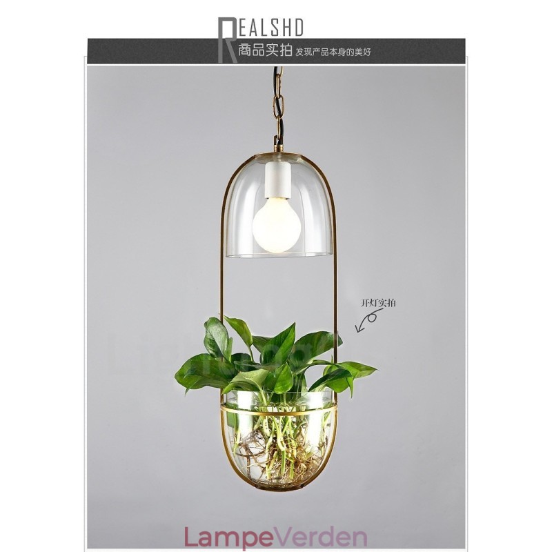 Rustik Lodge Metal Glas Pendel Light