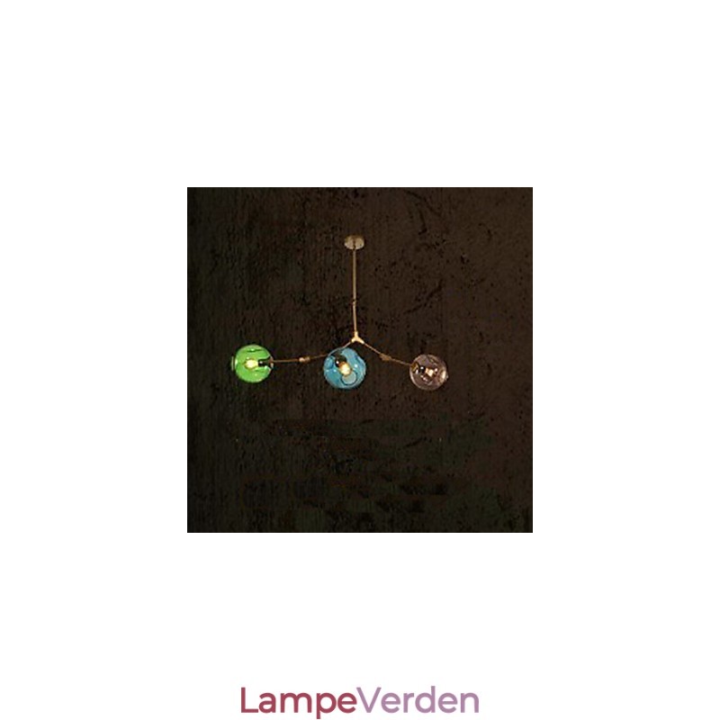 Art Color Glas Pære Pendant