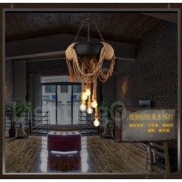 Country Vintage 6 lys pendel