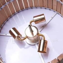 Moderne moderne trætromme pendellampe