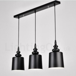 Sort Modern Contemporary 3 Light Pendel Light