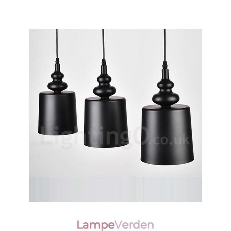 Sort Modern Contemporary 3 Light Pendel Light