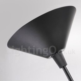Black Metal Hat Shape 1 Light Retro Vintage Pendel Light
